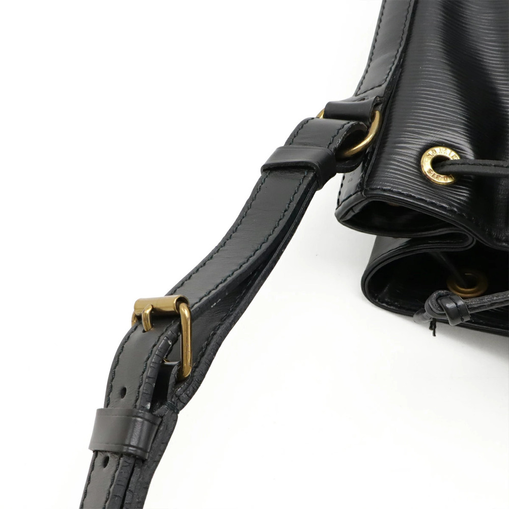LOUIS VUITTON Epi Noe Shoulder Bag Hobo Semi Shoulder Drawstring Noir Black - Picture 5 of 8